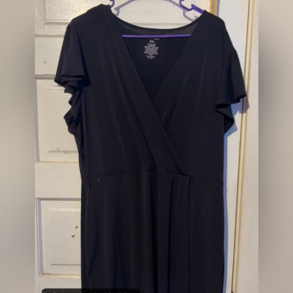 Elegant Black Wrap Dress